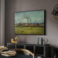Factories at Clichy, 1887 - Floater Framed Canvas Print