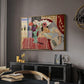 Woman with Anemones (Femme et anémones), c. 1920-1921 - Floater Framed Canvas Print