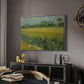 Field with Irises near Arles, 1888 - Floater Framed Canvas Print