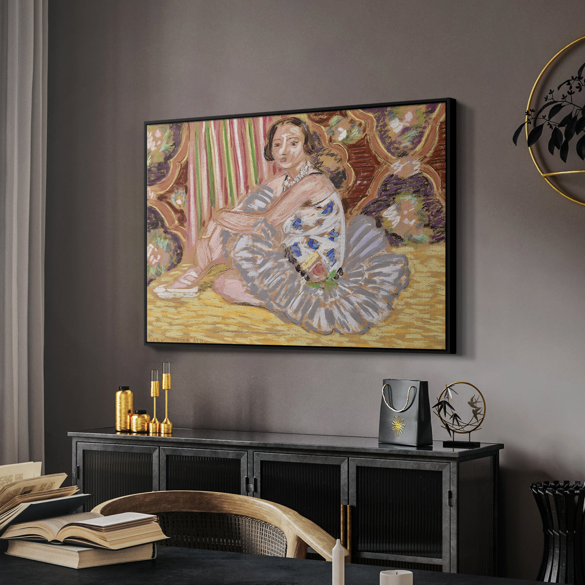 The Dancer (La danseuse), c. 1927 - Floater Framed Canvas Print