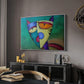 Celestial Cat - Floater Framed Canvas Print