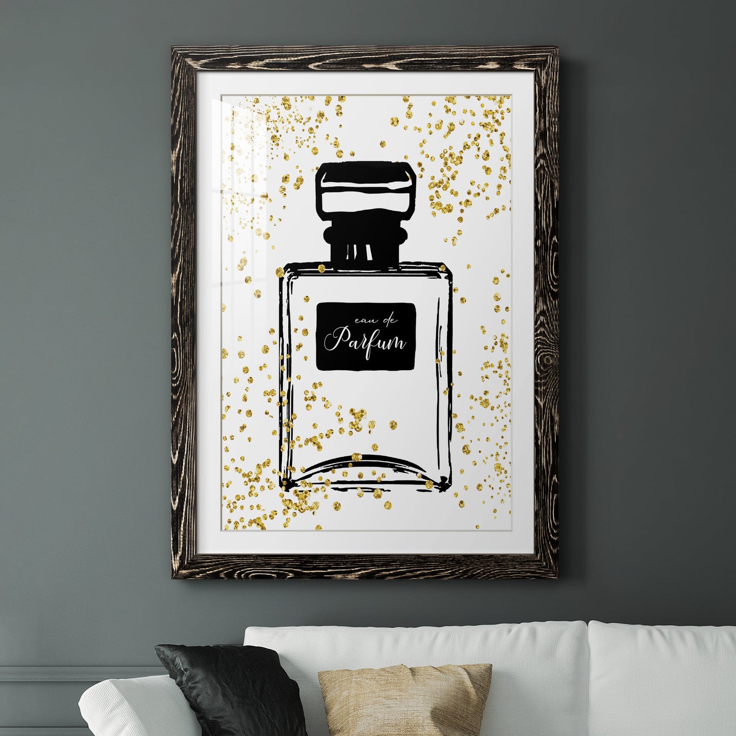 Glitter Perfume II - Premium Framed Print - Distressed Barnwood Frame - Ready to Hang