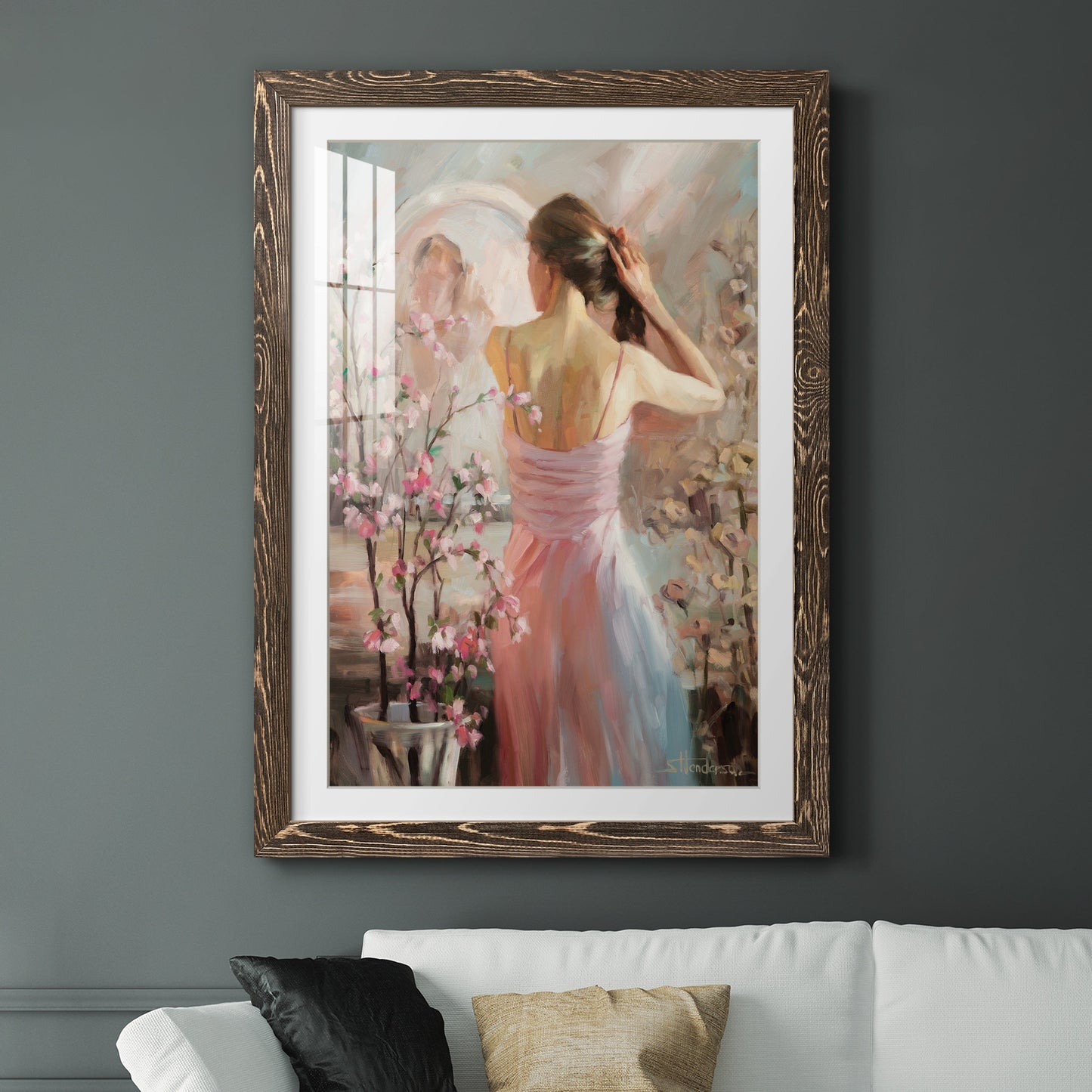 Evening Ahead - Premium Framed Print - Distressed Barnwood Frame - Ready to Hang