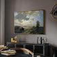 Fresh Breeze on the Norwegian Coast, 1876 - Floater Framed Canvas Print