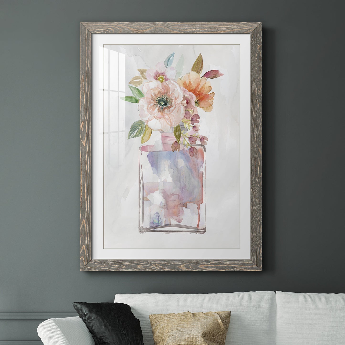 Mini Bouquet II - Premium Framed Print - Distressed Barnwood Frame - Ready to Hang