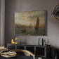 View from the Oslofjord, 1866 - Floater Framed Canvas Print