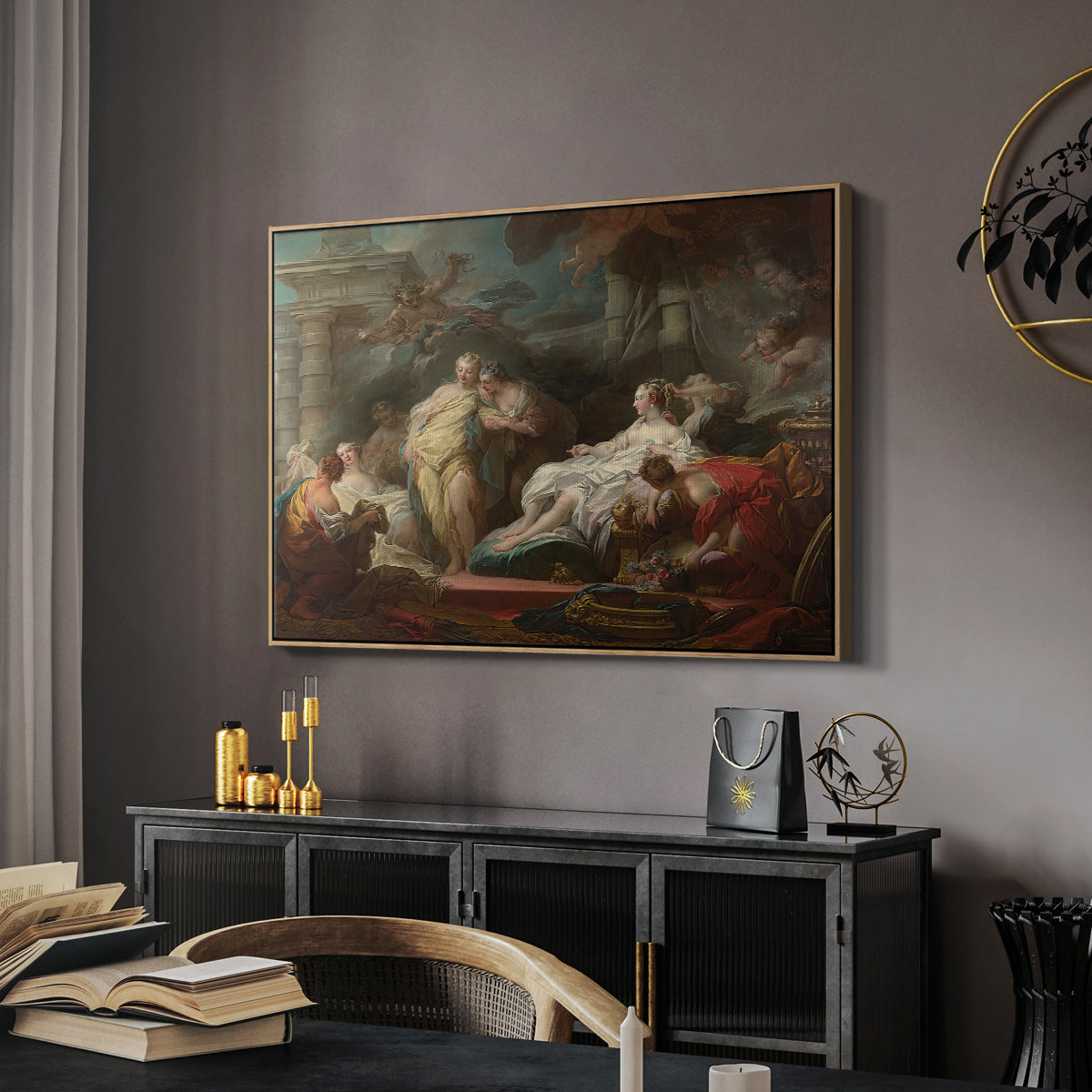 Psyche Showing Her Sisters Her Gifts from Cupid, 1753 - Floater Framed Canvas Print