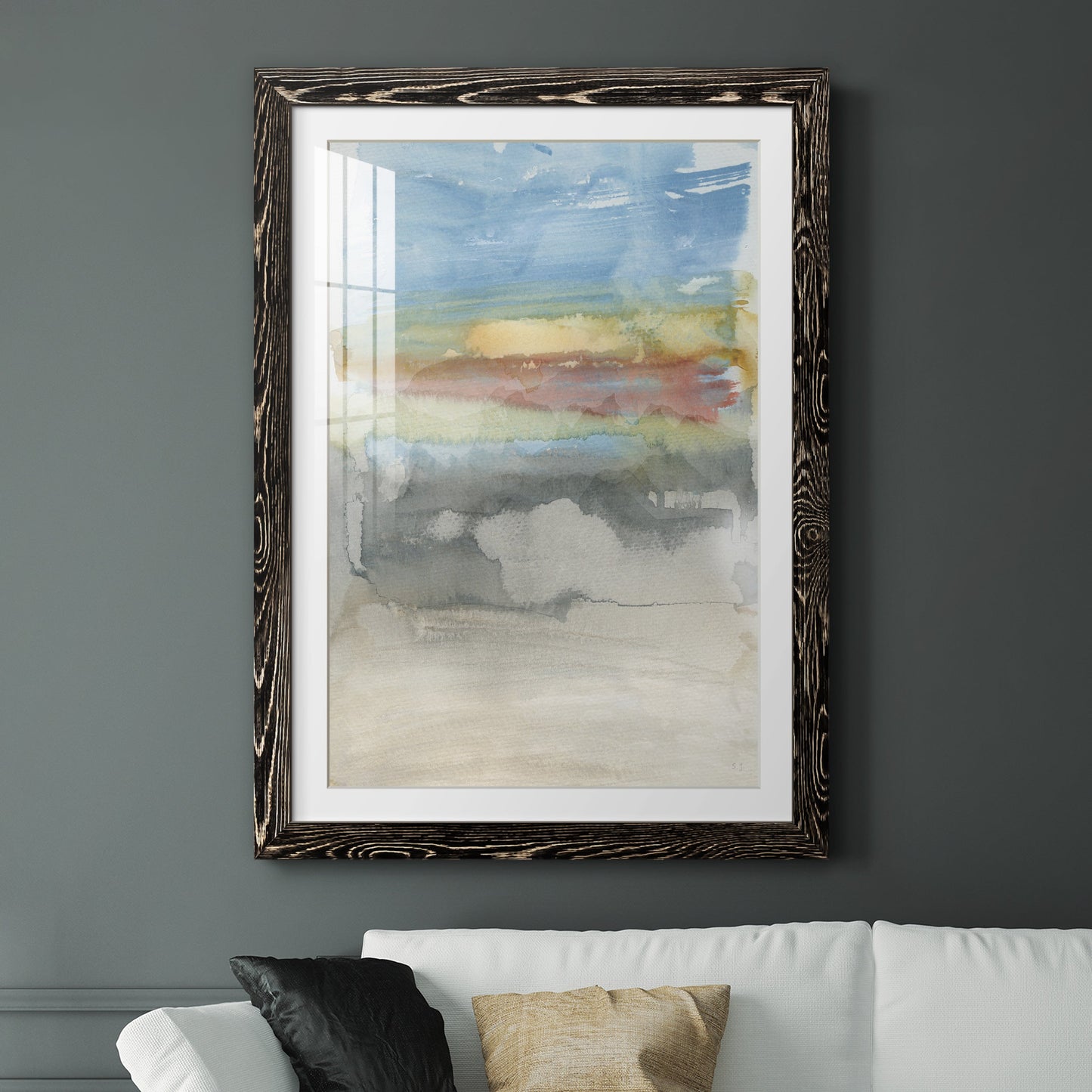 High Desert Sunset I - Premium Framed Print - Distressed Barnwood Frame - Ready to Hang