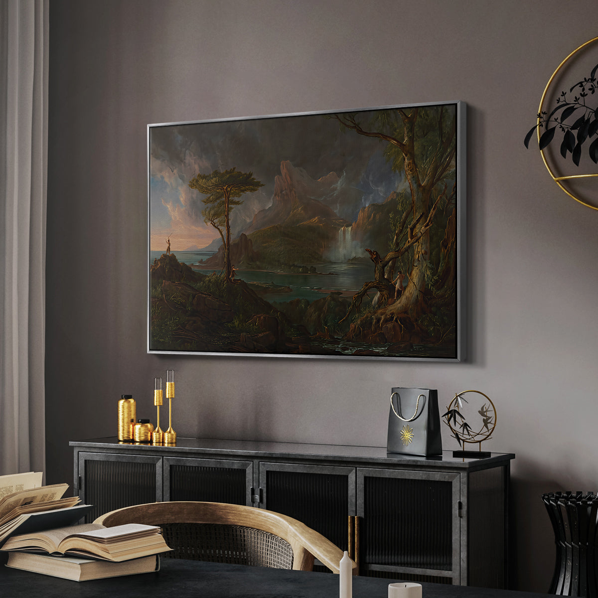 A Wild Scene, 1831-1832 - Floater Framed Canvas Print