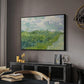 Green Wheat Field, Auvers, 1890 - Floater Framed Canvas Print