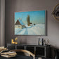 Shoveling Snow on a Beautiful Winter Day, c. 1898 - Floater Framed Canvas Print