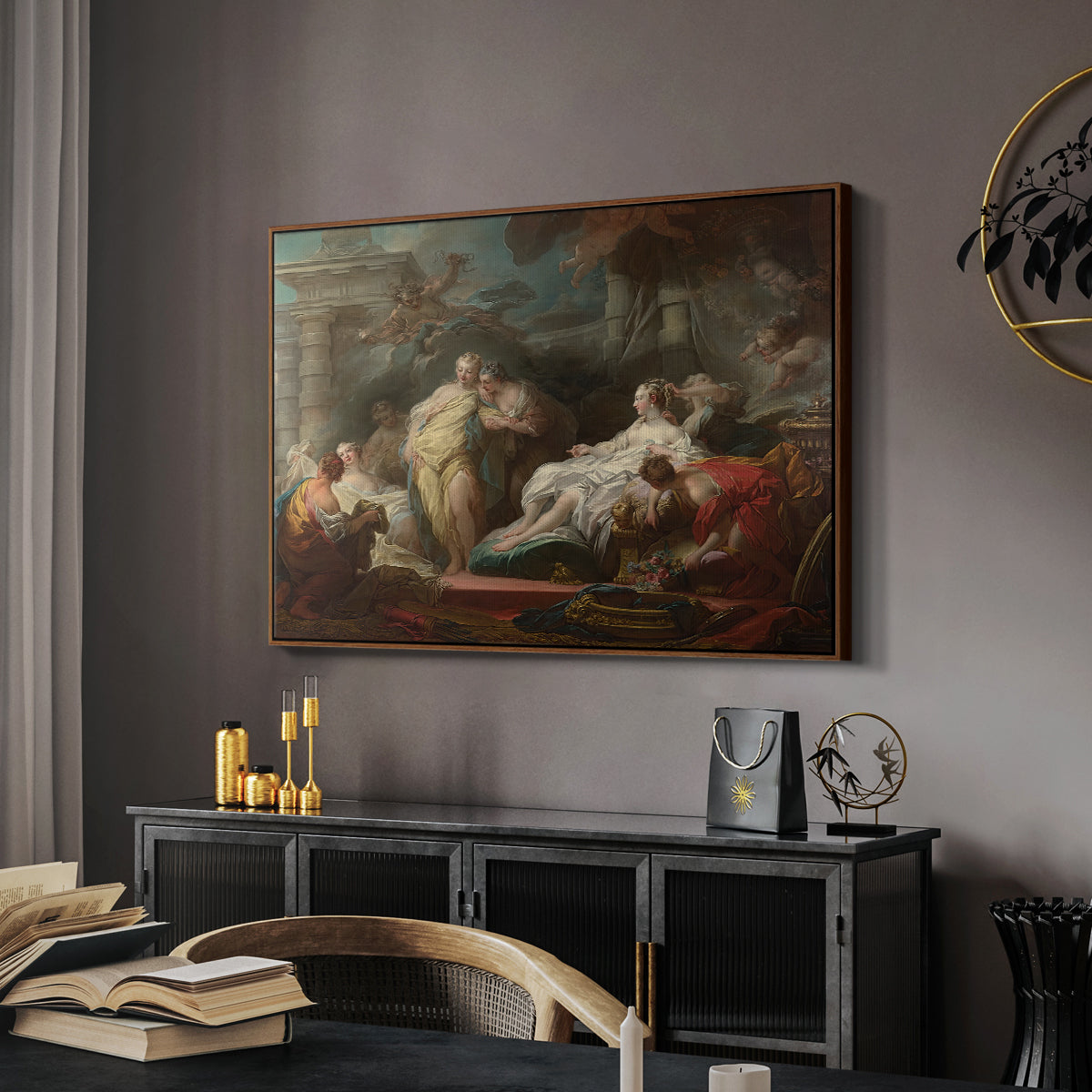 Psyche Showing Her Sisters Her Gifts from Cupid, 1753 - Floater Framed Canvas Print