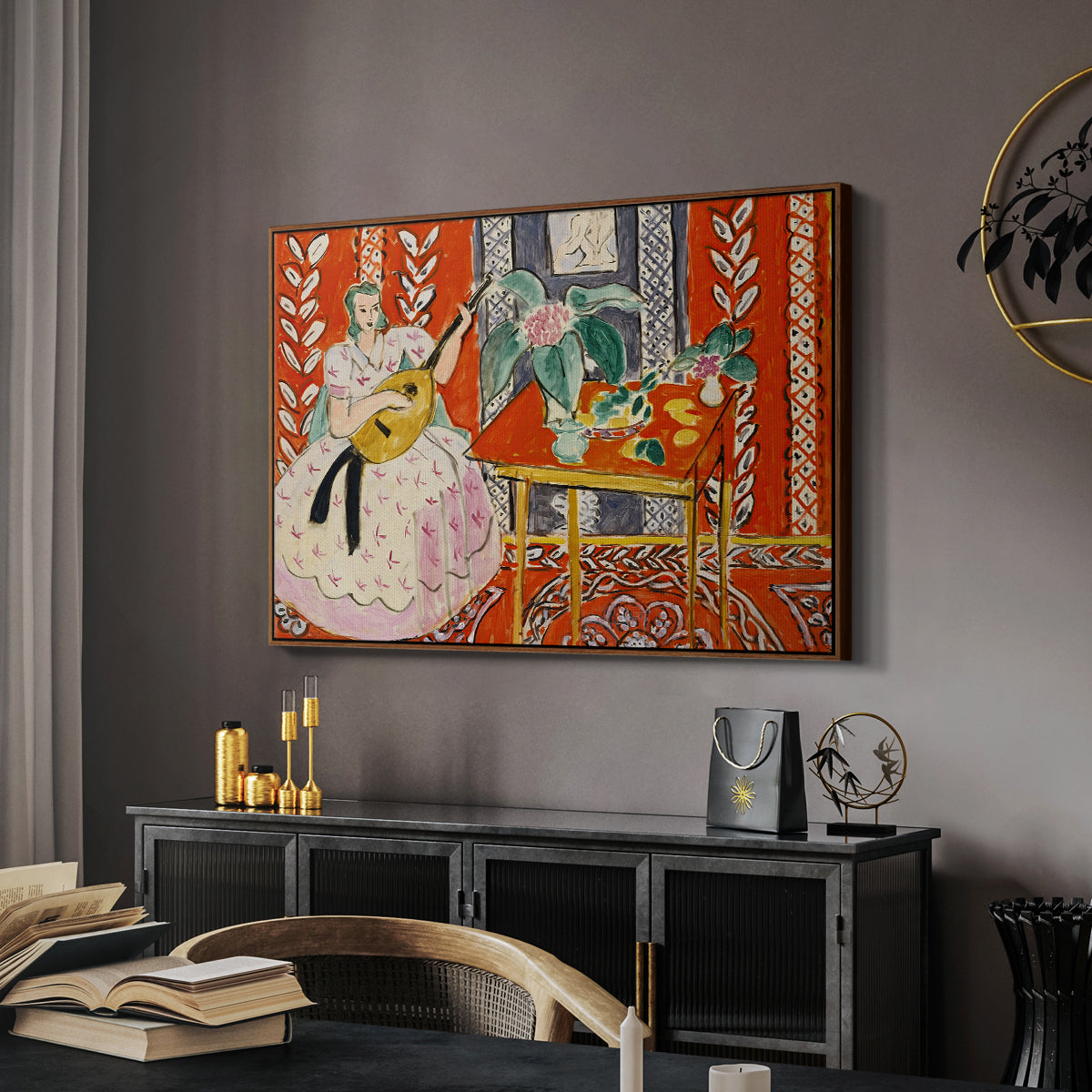 The Lute (Le luth), 1943 - Floater Framed Canvas Print