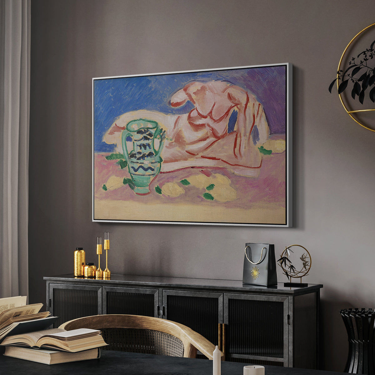 Ilyssus from the Parthenon, 1908 - Floater Framed Canvas Print