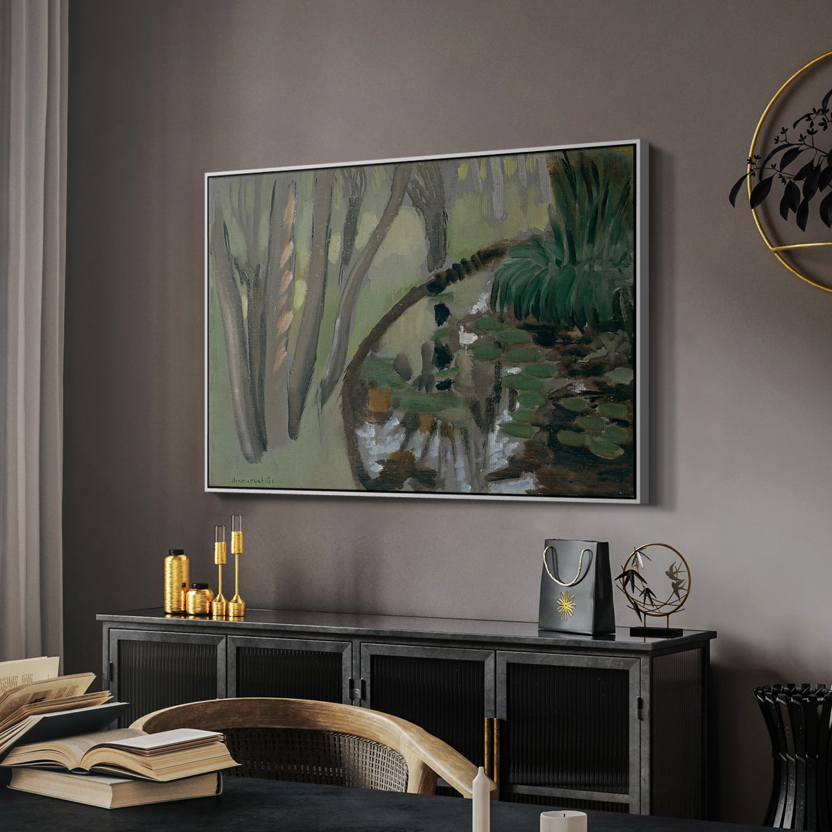The Stream, Maintenon, 1918 - Floater Framed Canvas Print