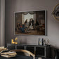 A Group of Danish Artists in Rome, 1837 - Floater Framed Canvas Print