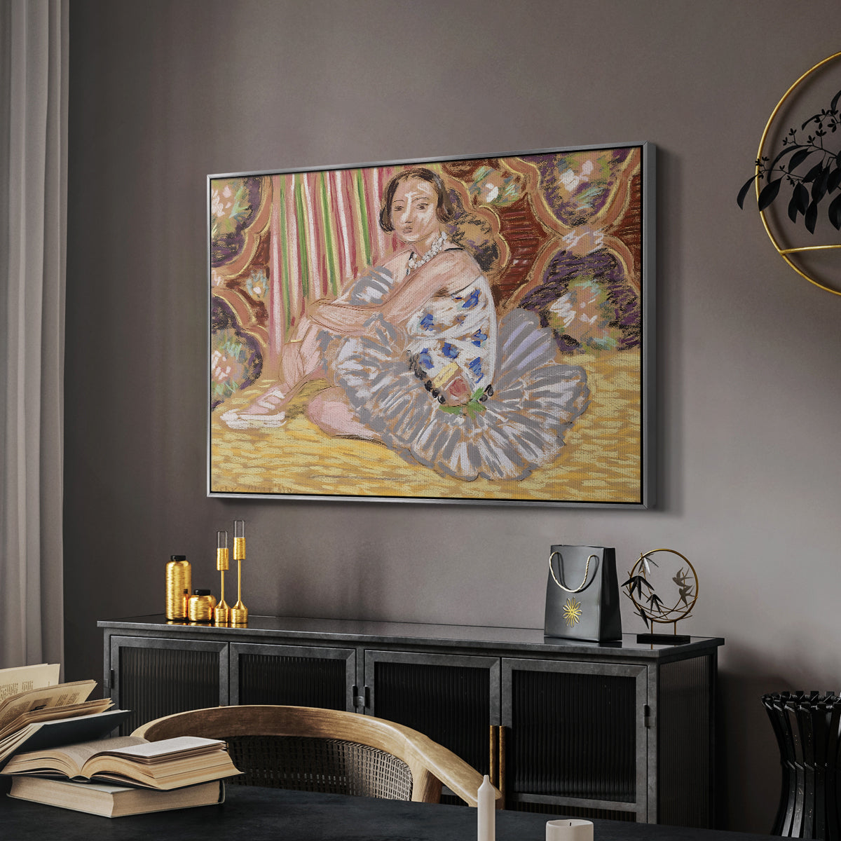 The Dancer (La danseuse), c. 1927 - Floater Framed Canvas Print