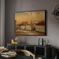 The Riding School at Akershus Castle, 1846 - Floater Framed Canvas Print