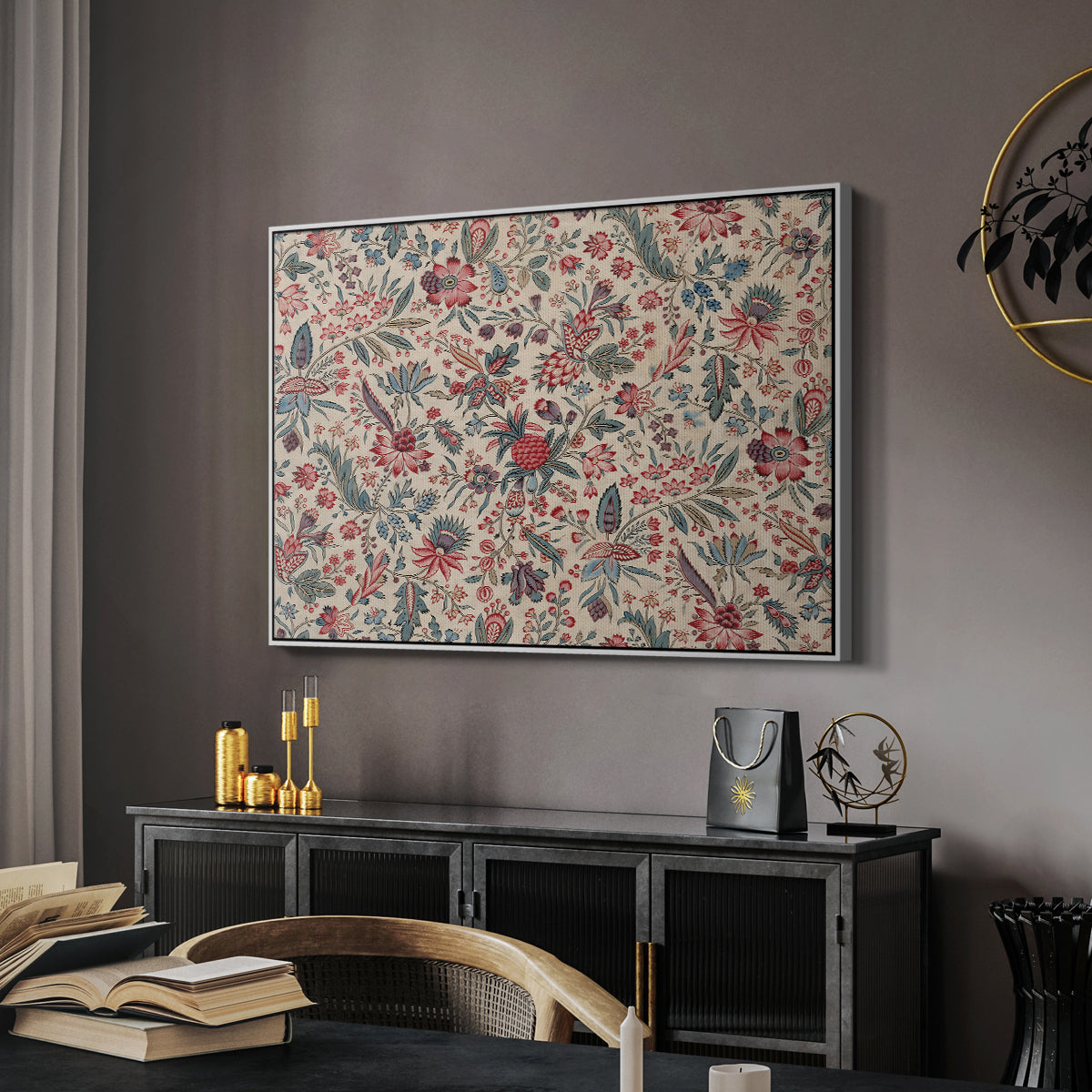 Anaras - Cream, c. 1775-1800 - Floater Framed Canvas Print