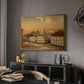 The Riding School at Akershus Castle, 1846 - Floater Framed Canvas Print