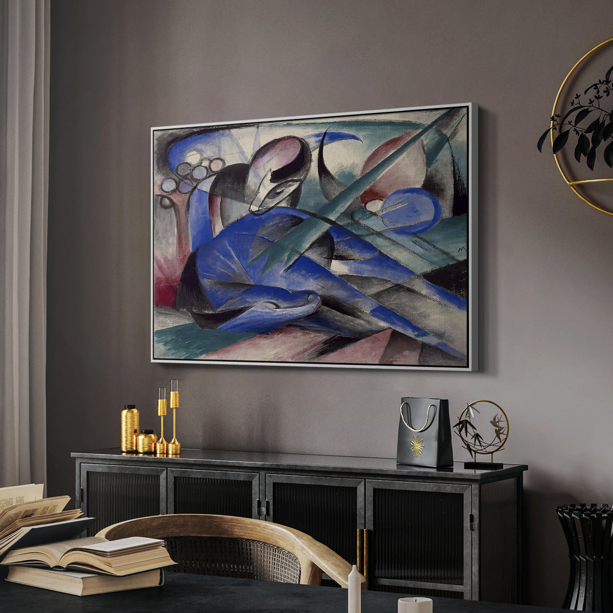 Dreaming Horse, 1913 - Floater Framed Canvas Print