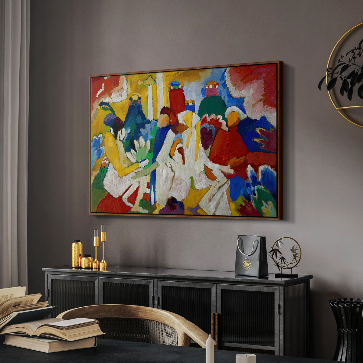 Oriental, 1909 - Floater Framed Canvas Print