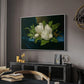 Giant Magnolias on a Blue Velvet Cloth, c. 1890 - Floater Framed Canvas Print