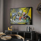 Still Life with Cat and Lobster, 1962 - Floater Framed Canvas Print