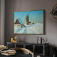 Shoveling Snow on a Beautiful Winter Day, c. 1898 - Floater Framed Canvas Print