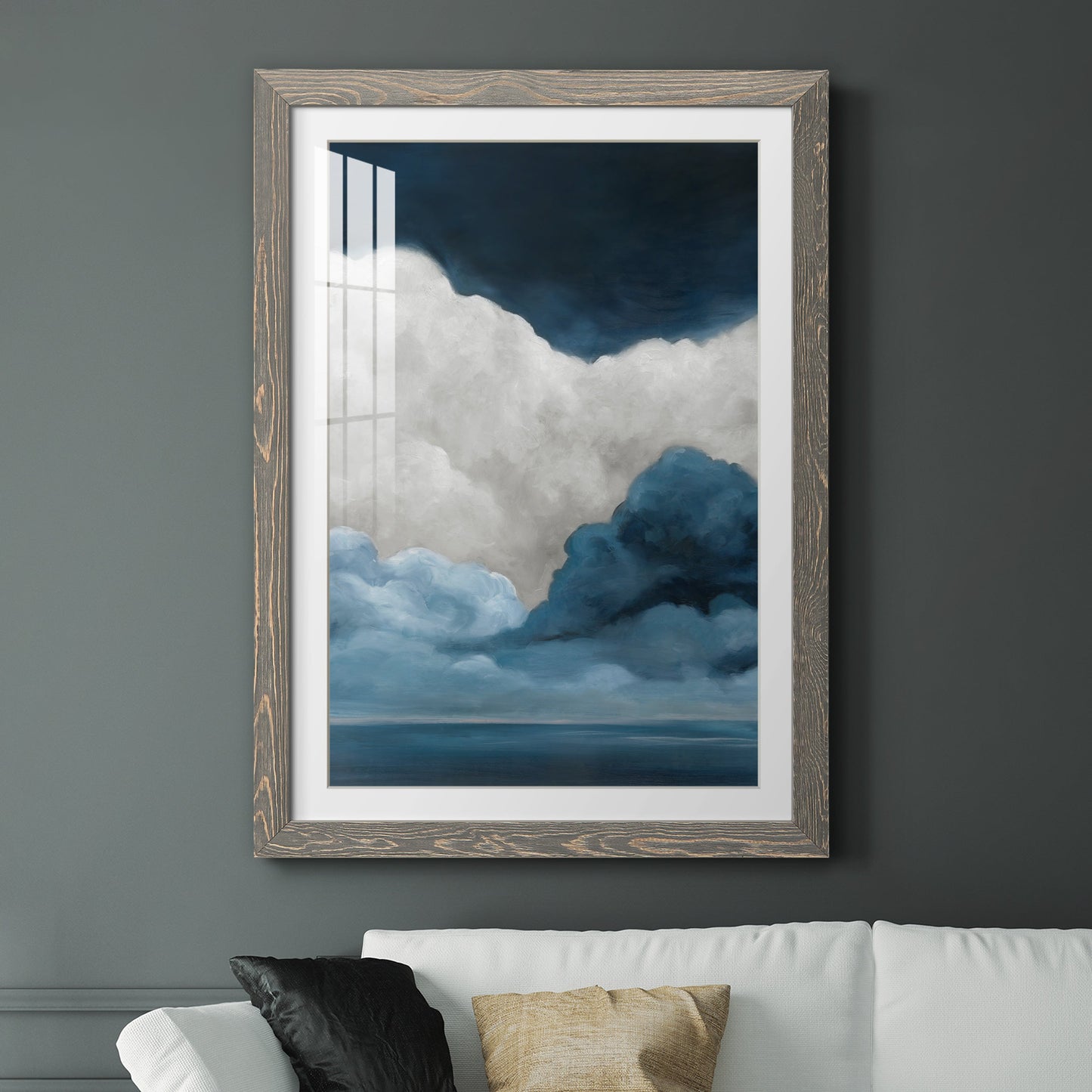 Nature's Drama I - Premium Framed Print - Distressed Barnwood Frame - Ready to Hang