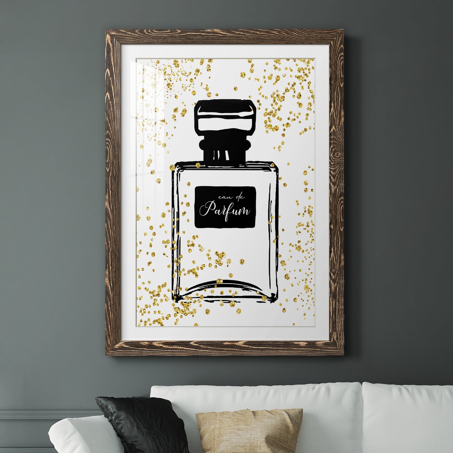 Glitter Perfume II - Premium Framed Print - Distressed Barnwood Frame - Ready to Hang