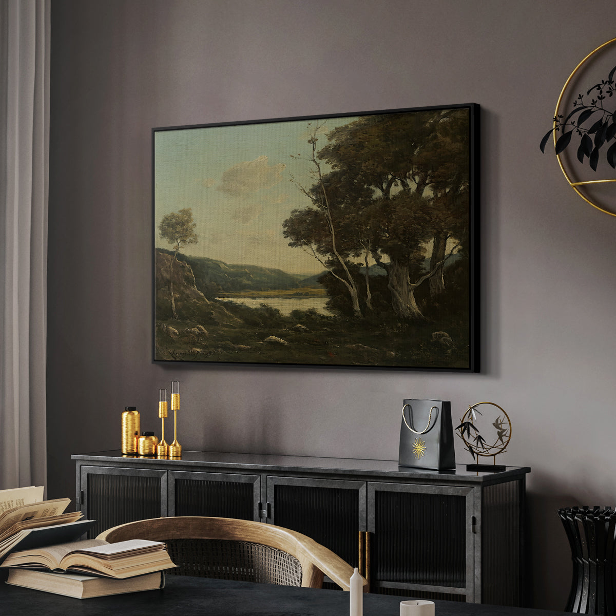 Landscape, 1898 - Floater Framed Canvas Print