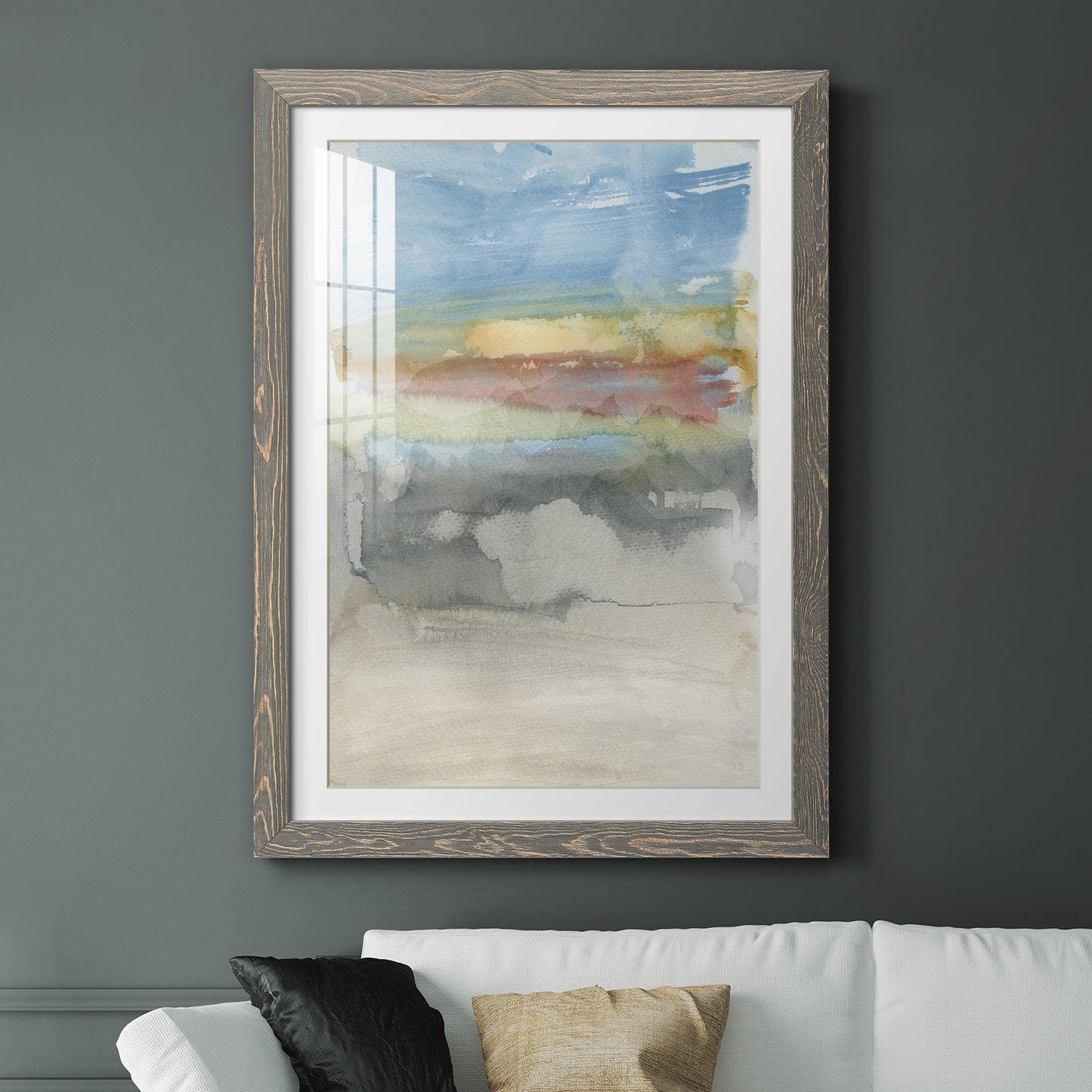 High Desert Sunset I - Premium Framed Print - Distressed Barnwood Frame - Ready to Hang