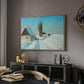 Shoveling Snow on a Beautiful Winter Day, c. 1898 - Floater Framed Canvas Print