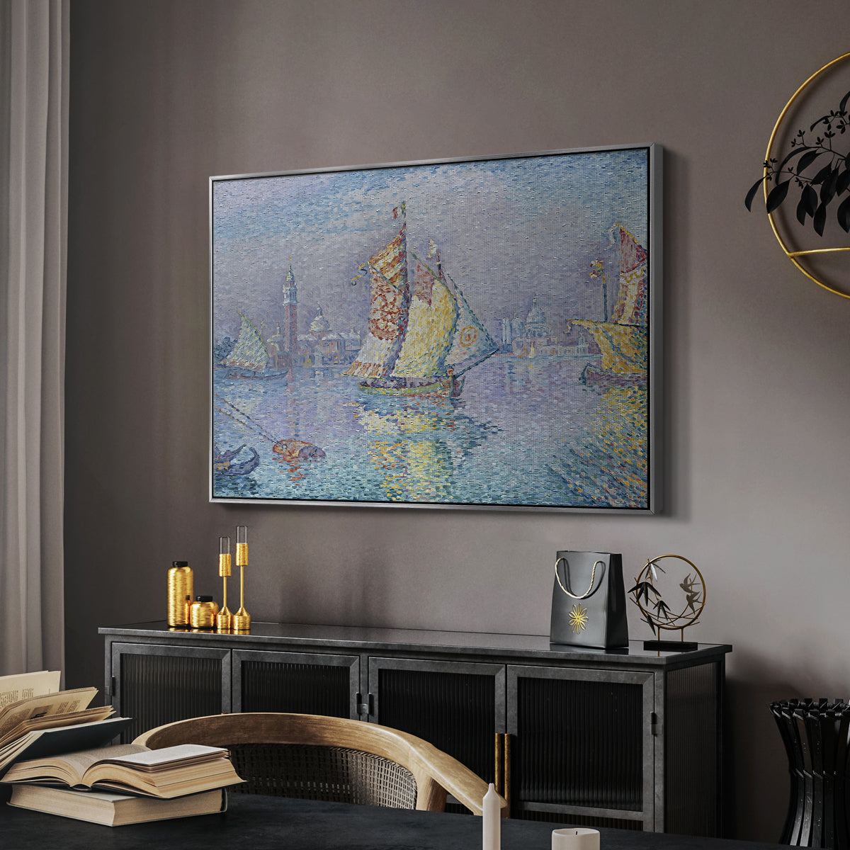 Venice, the Yellow Sail, 1904 - Floater Framed Canvas Print
