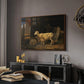 Sheep in a Stable, 1810 - Floater Framed Canvas Print