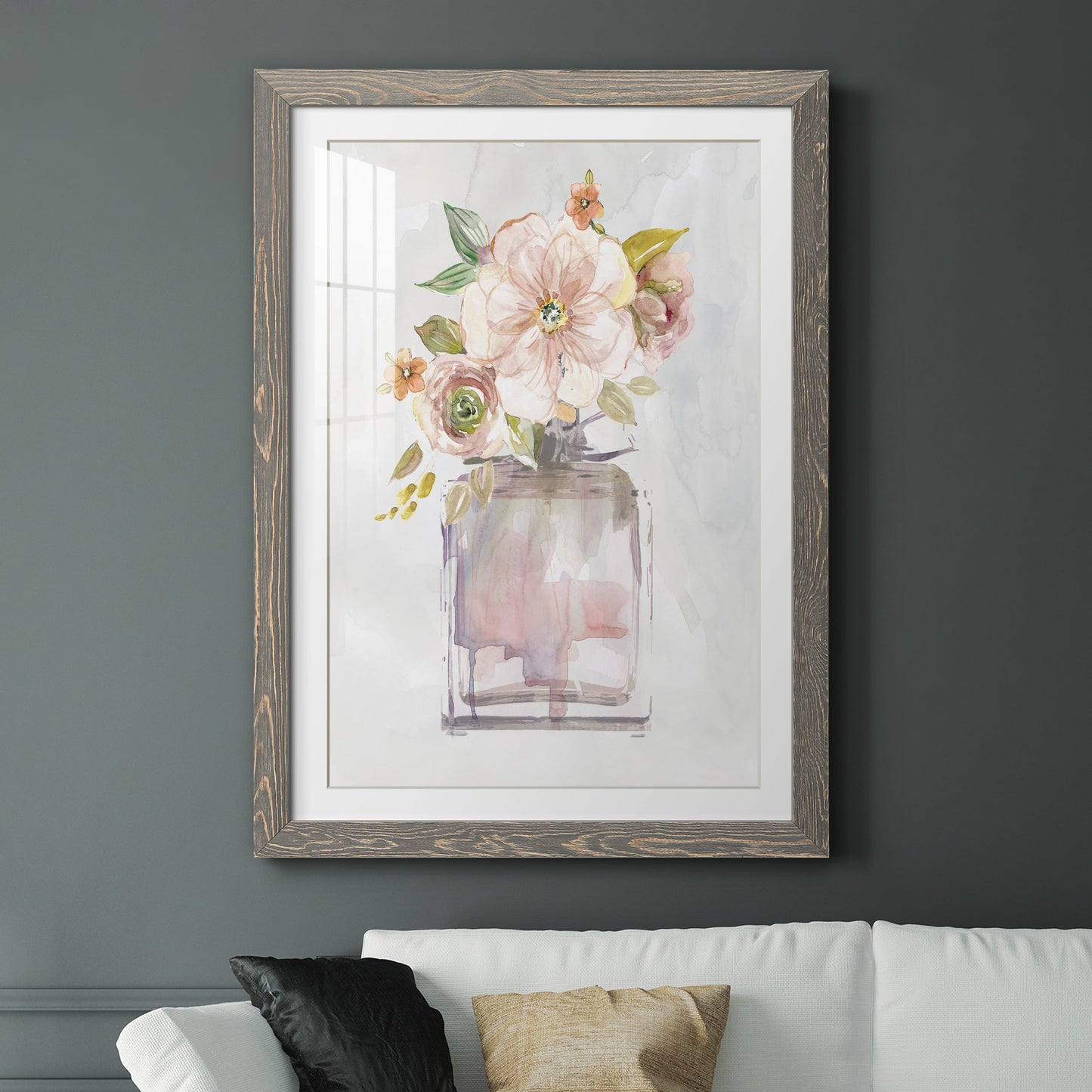 Mini Bouquet I - Premium Framed Print - Distressed Barnwood Frame - Ready to Hang