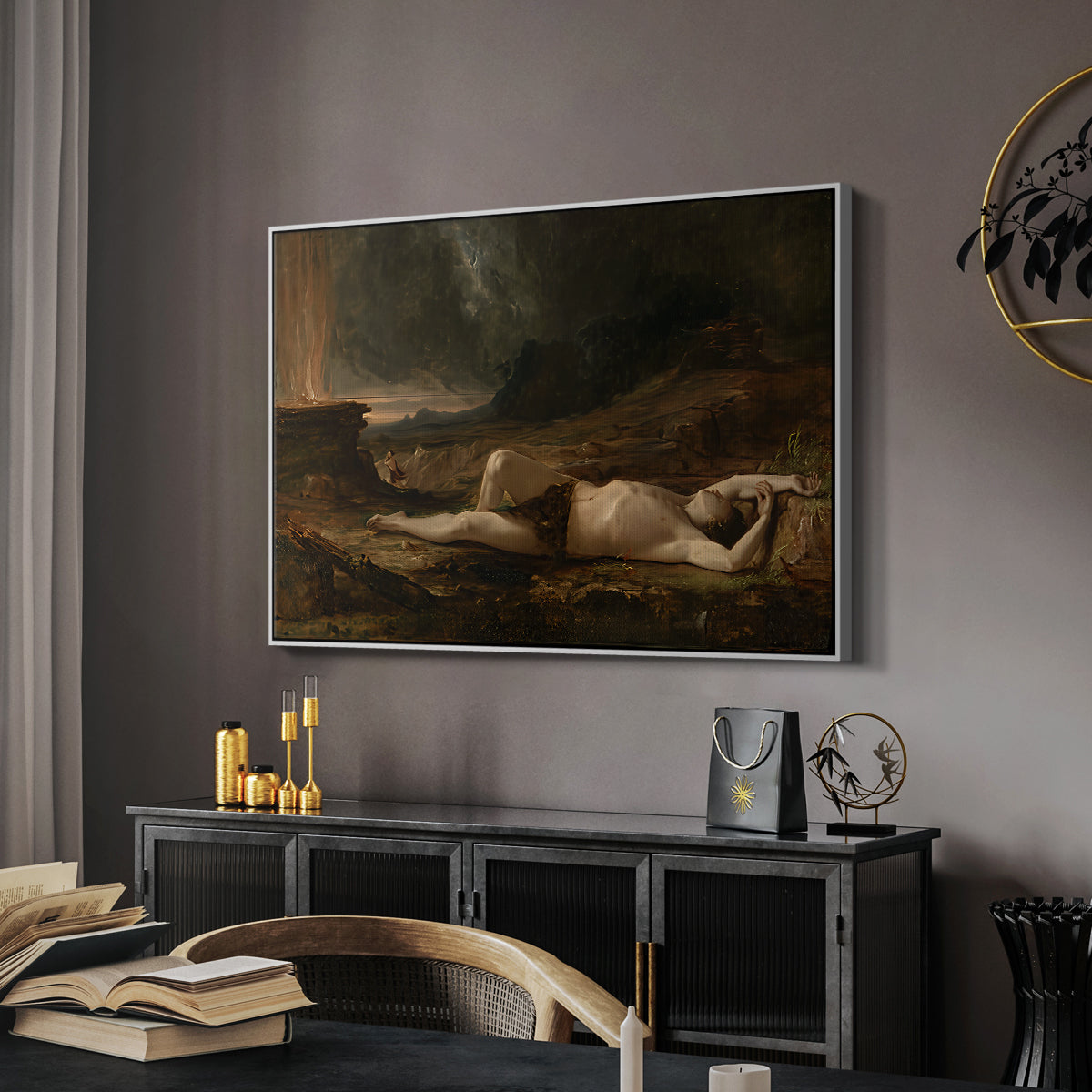 The Dead Abel, 1832 - Floater Framed Canvas Print