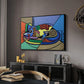 A Dog Named Picasso - Floater Framed Canvas Print