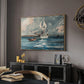Sloop, Nassau, 1899 - Floater Framed Canvas Print