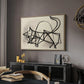 Study of a Cat (Étude de chat), 1946 - Floater Framed Canvas Print