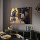 The Dining Room (Breakfast), 1886-1887 - Floater Framed Canvas Print