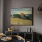 Fields of Wheat in Cagnes, 1918 - Floater Framed Canvas Print