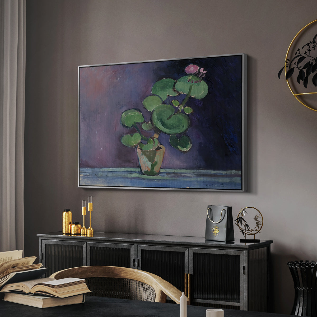 Geranium, 1909 - Floater Framed Canvas Print