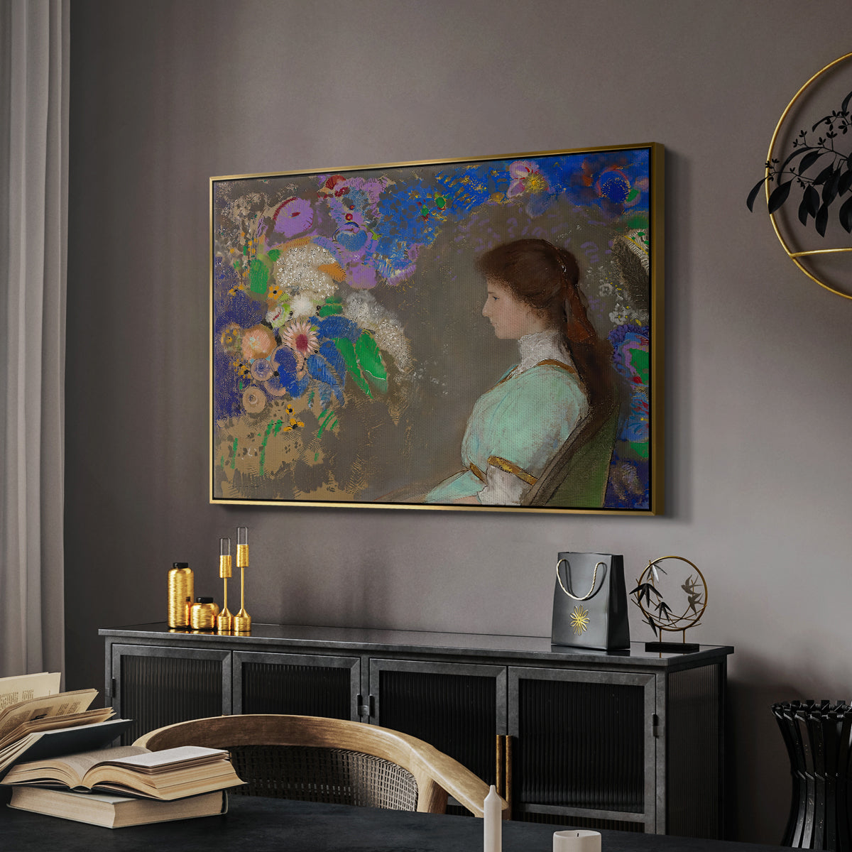 Portrait of Violette Heymann, 1910 - Floater Framed Canvas Print