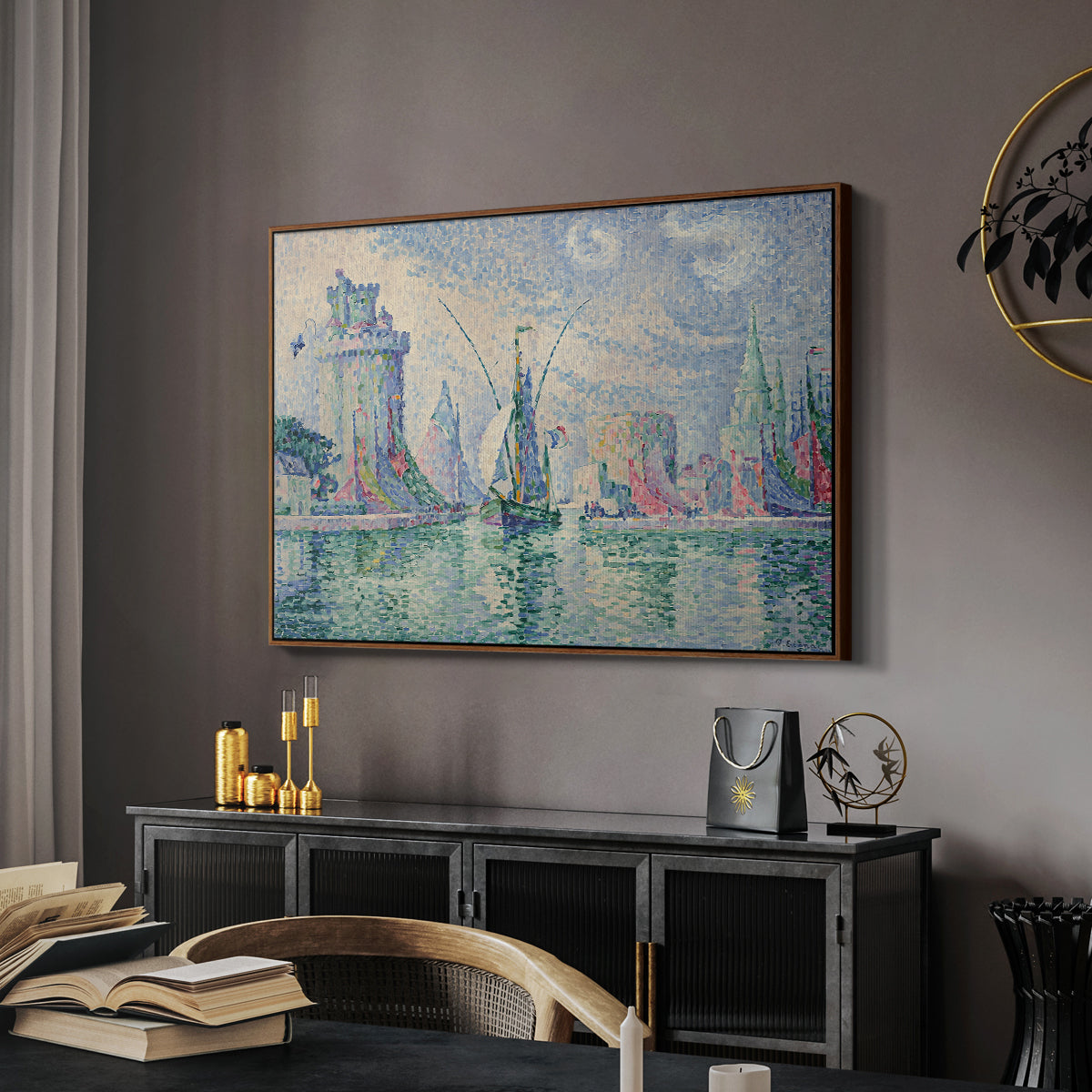 The Green Towers (Les tours vertes, la Rochelle), 1913 - Floater Framed Canvas Print