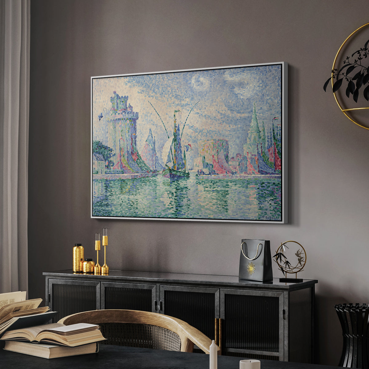 The Green Towers (Les tours vertes, la Rochelle), 1913 - Floater Framed Canvas Print
