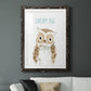 Dream Big Owl - Premium Framed Print - Distressed Barnwood Frame - Ready to Hang