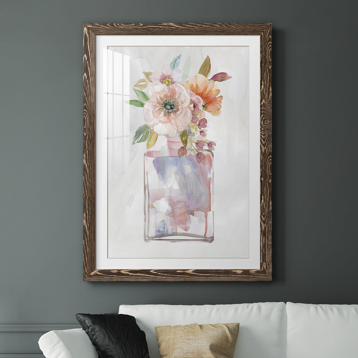 Mini Bouquet II - Premium Framed Print - Distressed Barnwood Frame - Ready to Hang