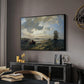Fresh Breeze on the Norwegian Coast, 1876 - Floater Framed Canvas Print